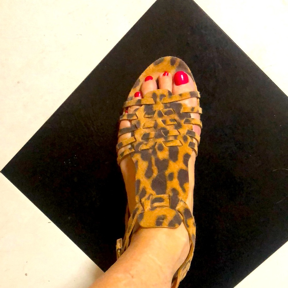 Givenchy Leopard Gladiator Sandals